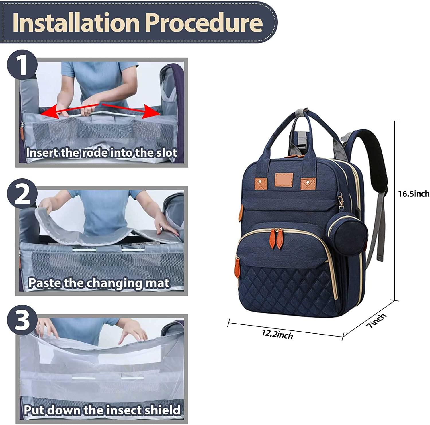 Changing Station Diaper Bag Backpack - Puritific