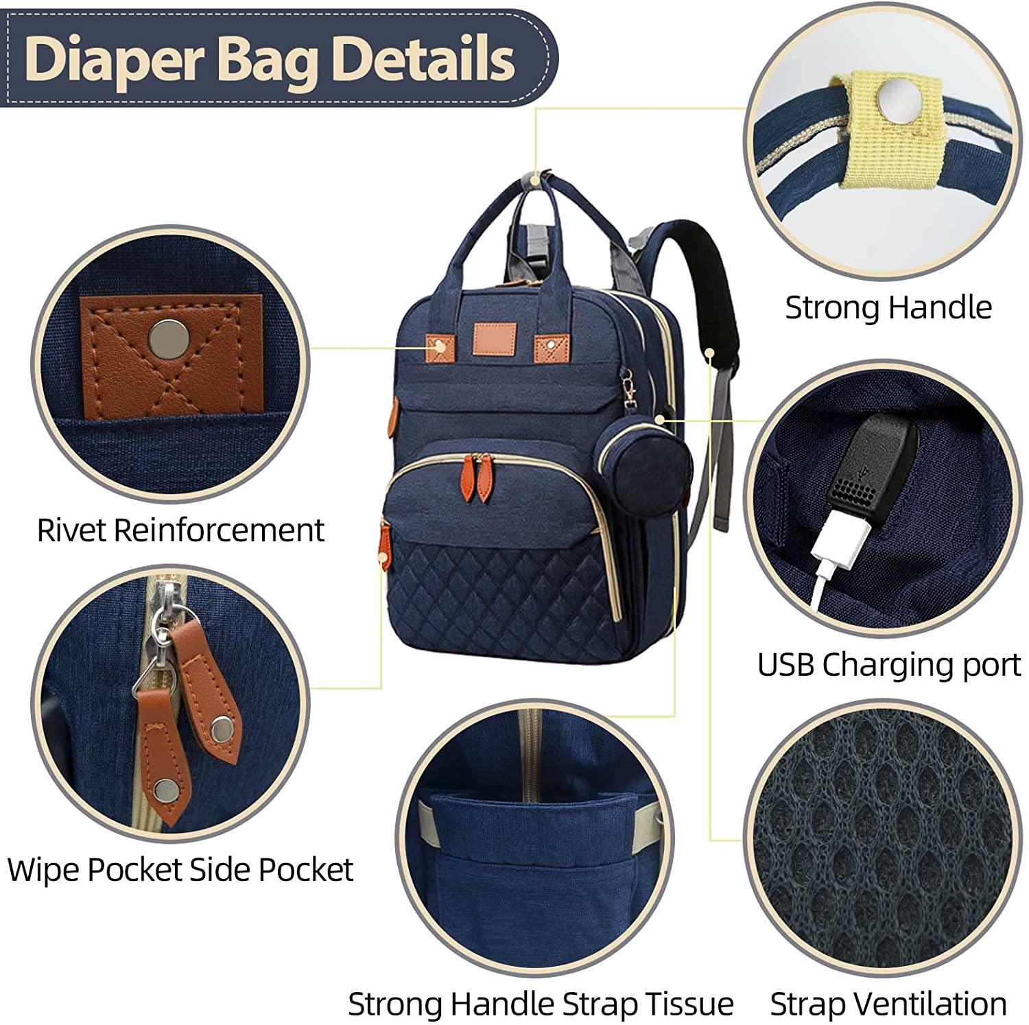 Changing Station Diaper Bag Backpack - Puritific