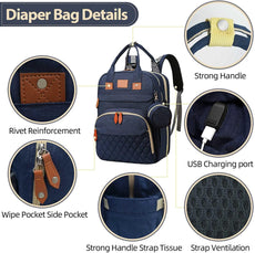 Changing Station Diaper Bag Backpack - Puritific