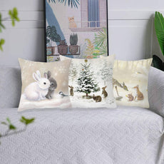 Christmas Elk Tree Cushion Cover - Puritific