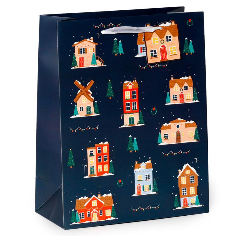 Christmas Houses Large Gift Bag XGBAG100A-0