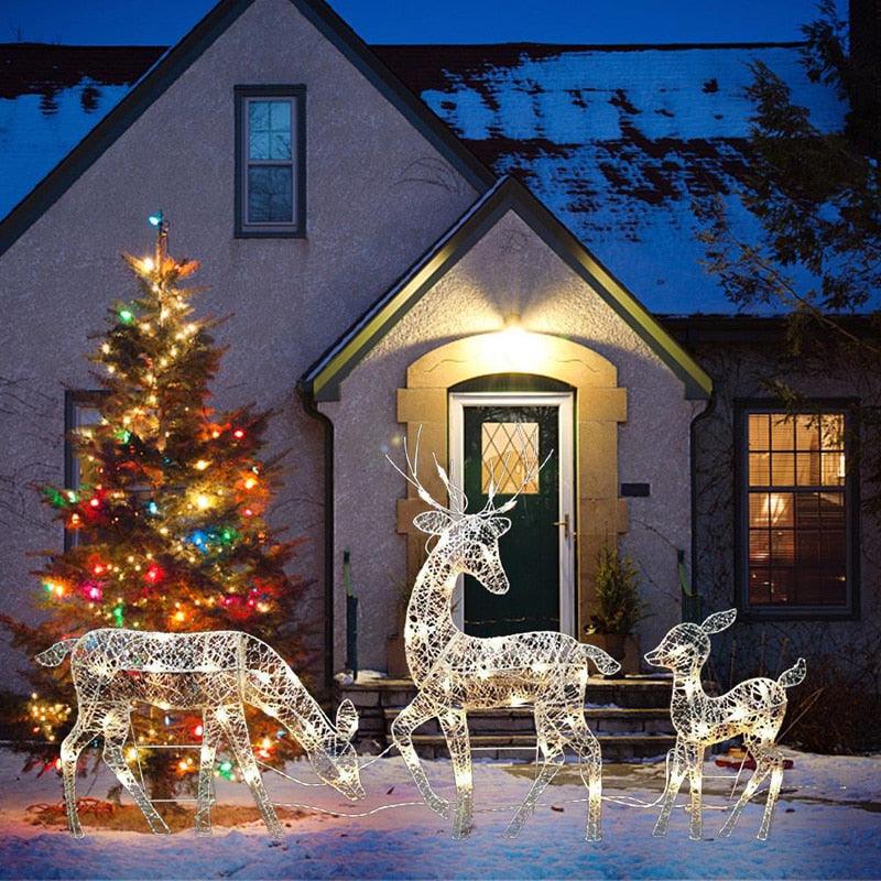 Christmas Iron Deer LED Light - Puritific