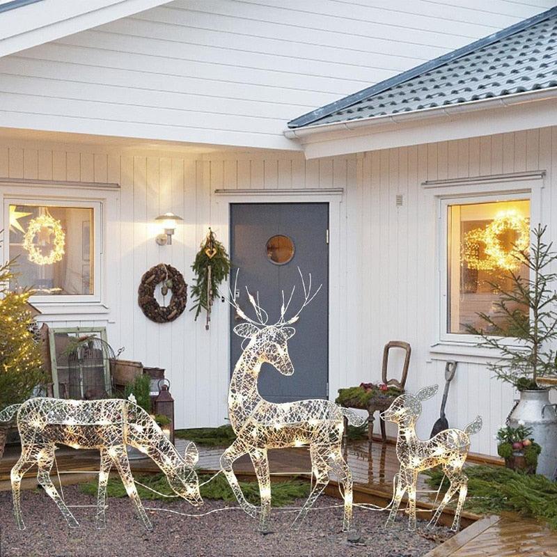 Christmas Iron Deer LED Light - Puritific