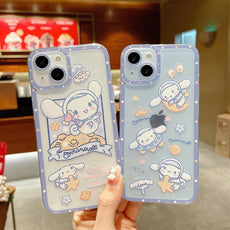 Cinnamoroll Sanrio With Quicksand Stand Phone Case - Puritific