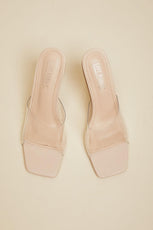 Clear Block Heels - Puritific