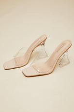 Clear Block Heels - Puritific