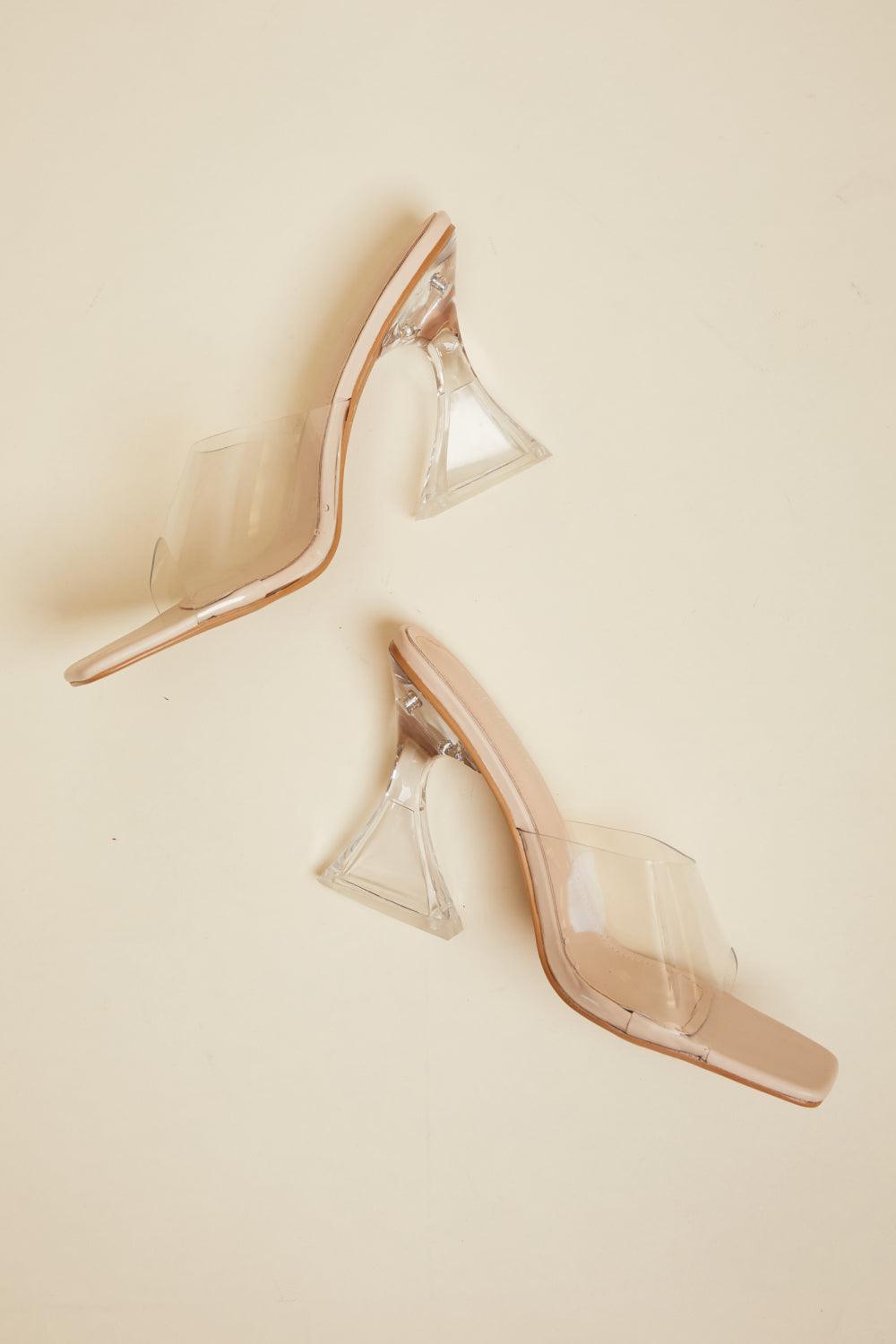 Clear Block Heels - Puritific