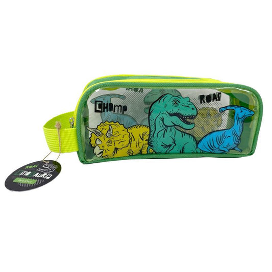 Clear Window Pencil Case - Dinosauria PCASE55-0