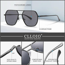 CLLOIO Aluminum Photochromic Sunglasses - Puritific