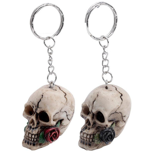 Collectable Skulls and Roses Keyring KEY171-0