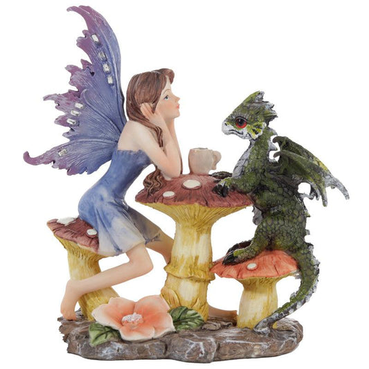 Collectable Woodland Spirit Dragon Tea Party Fairy FY458-0