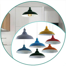 Colours Industrial Retro Loft Metal Ceiling Lamp Shade Pendant Light~1642-0