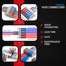 Connector 2to6 Out Wire Splitter Terminal Block Compact Wiring Blocks~1747-1