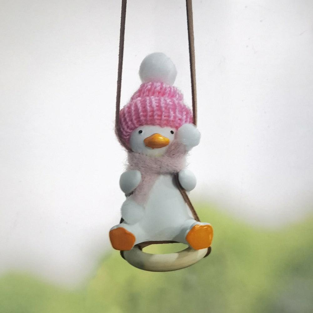 Cool Knit Cap Duck Car Pendant - Puritific