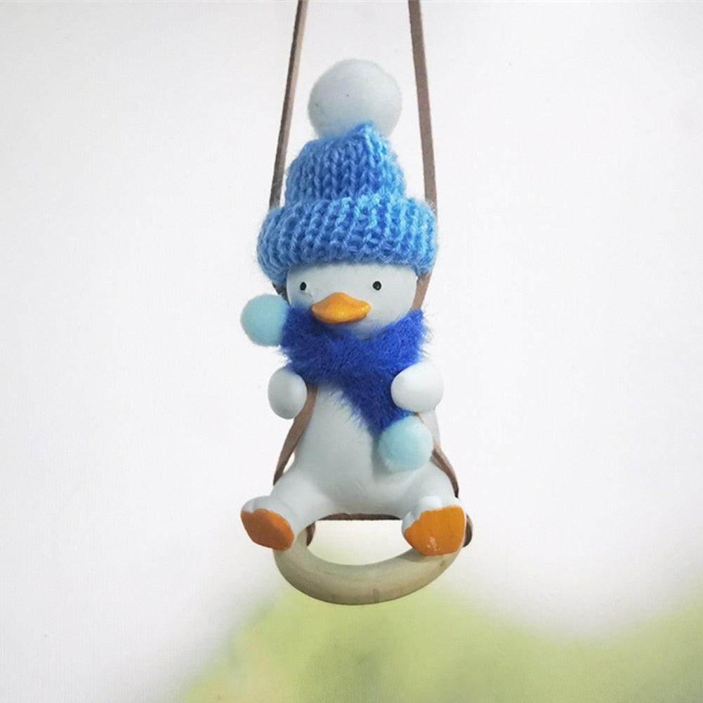 Cool Knit Cap Duck Car Pendant - Puritific