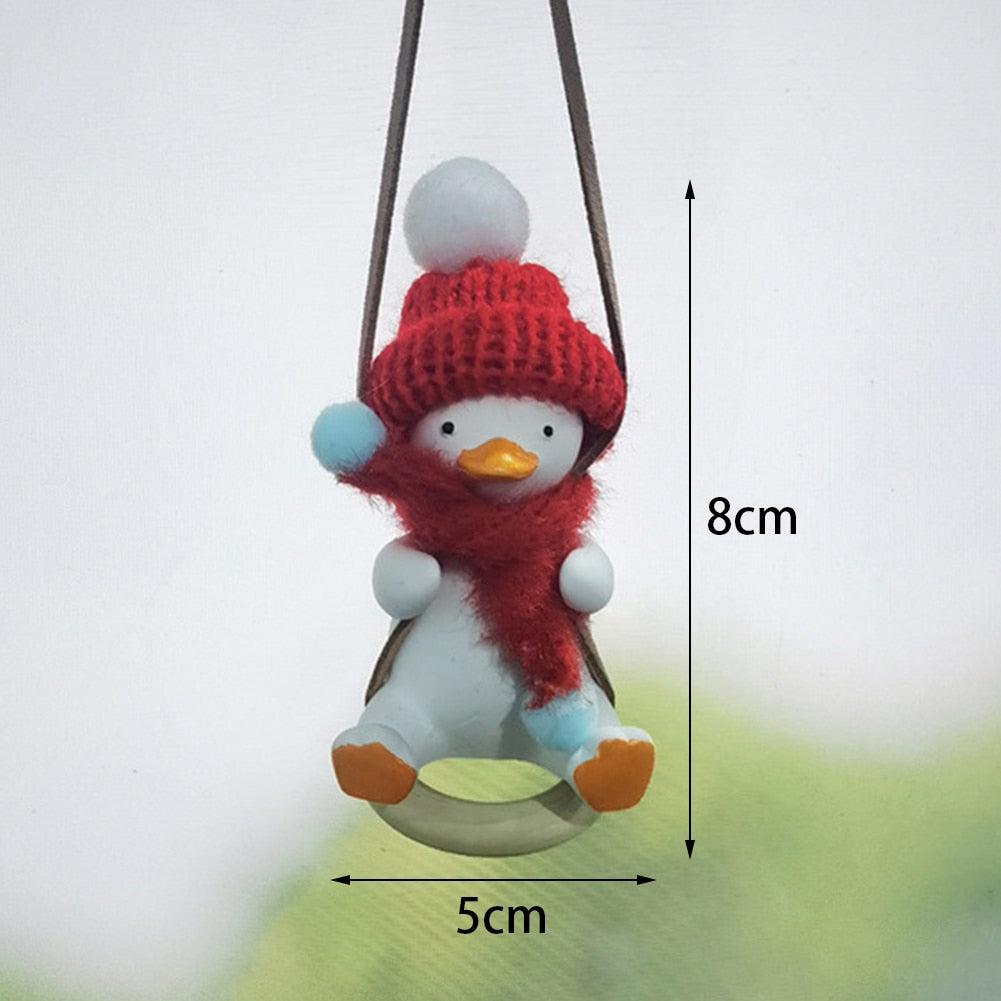 Cool Knit Cap Duck Car Pendant - Puritific