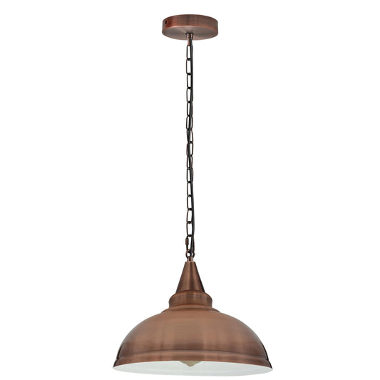 Copper E27 Ceiling Hanging Light Cage Shade Loft Style Metal Pendant Lamp~4345-0