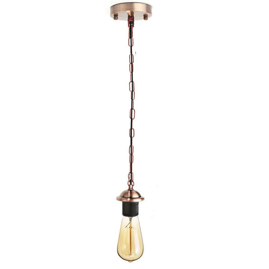 Copper Metal Ceiing E27 Lamp Holder Pendant Light With Chain~1776-1