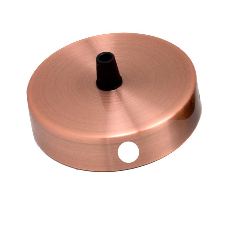 Copper Side Fitting 100mm Ceiling Rose~1165-0