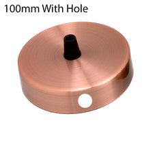 Copper Side Fitting 100mm Ceiling Rose~1165-1