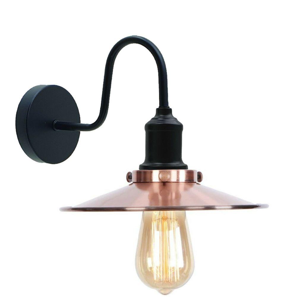 Copper Wall Light Lampshade Modern Industrial Wall Lamp~1575-3