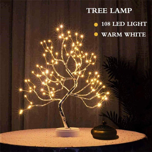 Copper Wire Christmas Tree LED Lamp - Puritific