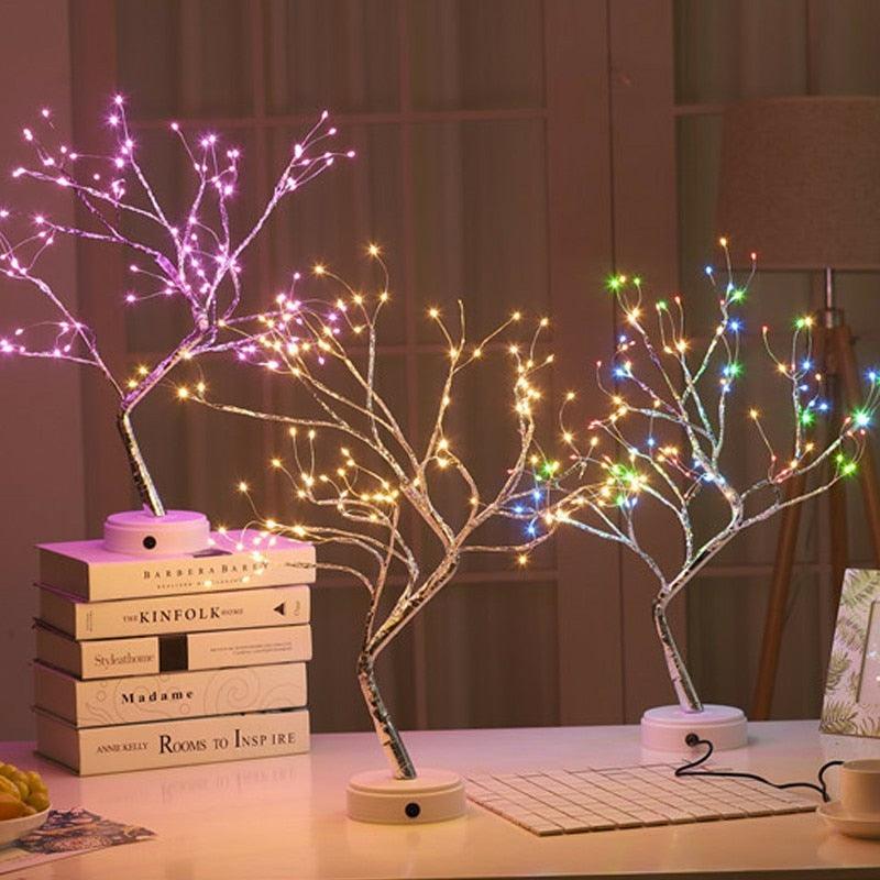 Copper Wire Christmas Tree LED Lamp - Puritific