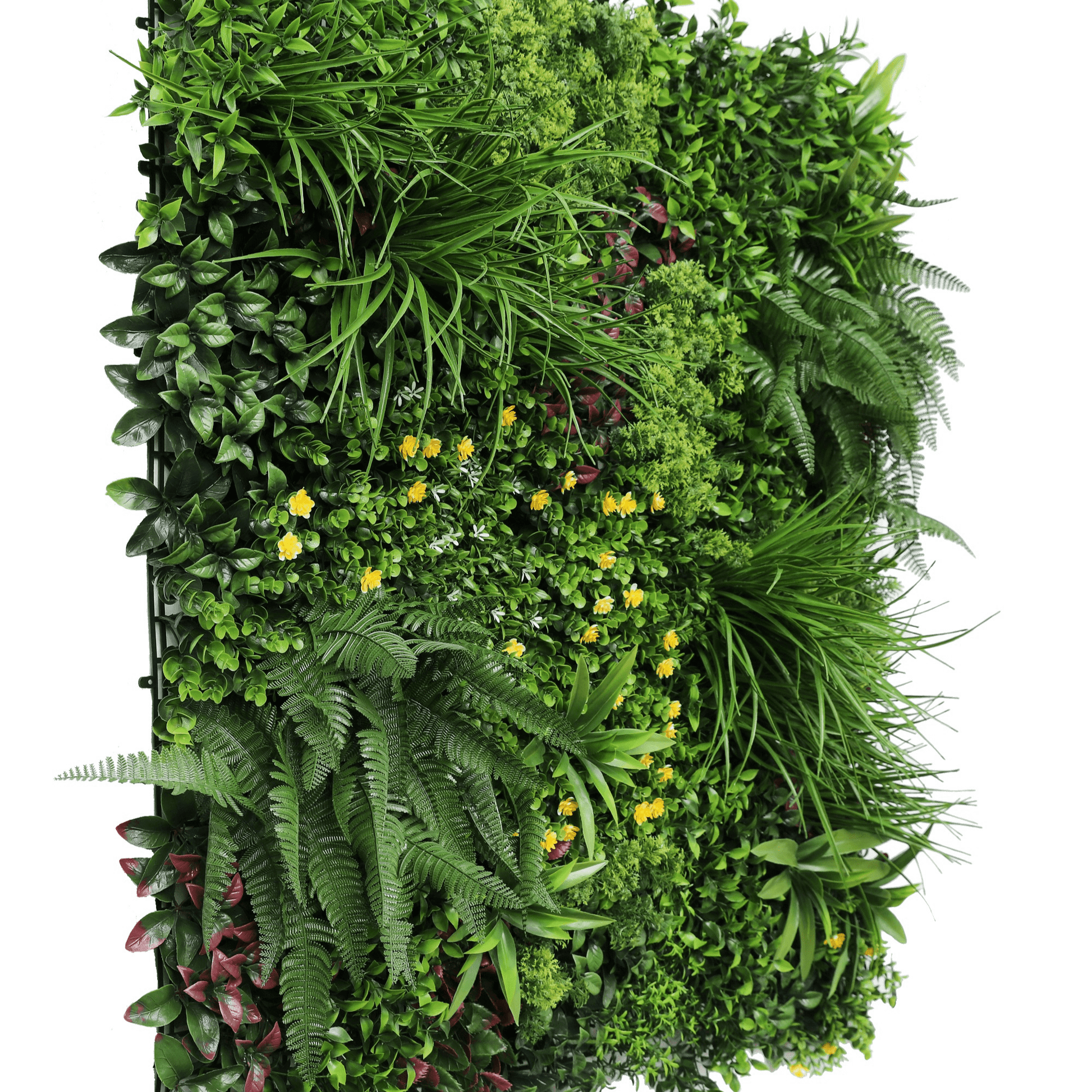 Country Fern Artificial Vertical Garden 40" x 40" 11SQ FT UV Resistant - Puritific