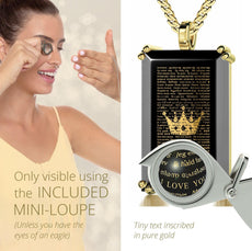 Crown the King of Your Heart Necklace Over 100 Languages I Love You Pendant - Puritific