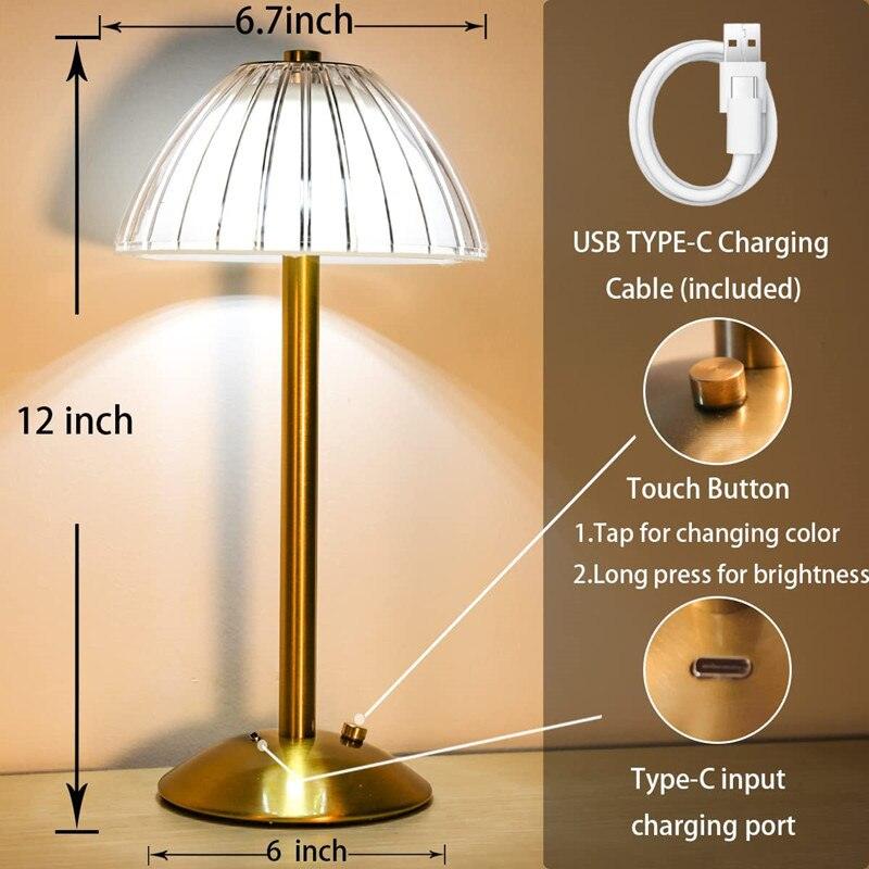 Crystal Rechargeable Table Lamp - Puritific