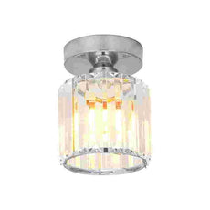 Crystal Semi Flush E27 Ceiling Light Fixture Round Fitting Chandelier Lamp~4505-10