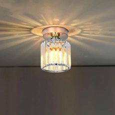 Crystal Semi Flush E27 Ceiling Light Fixture Round Fitting Chandelier Lamp~4505-6