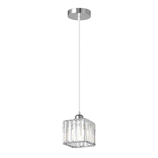 Crystal Shade Square Mini Pendant Kitchen Island Light~4682-0