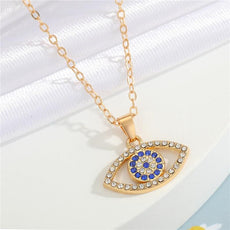 Crystal Turkish Evil Eye Necklace - Puritific