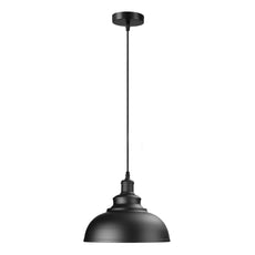 Curvy Black Shade Industrial Hanging Ceiling Lighting~1491-0