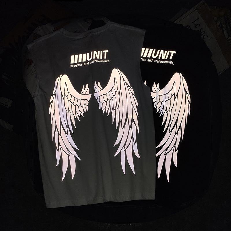 Cut Off Angel Wings Tee - Puritific