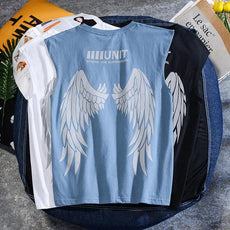 Cut Off Angel Wings Tee - Puritific