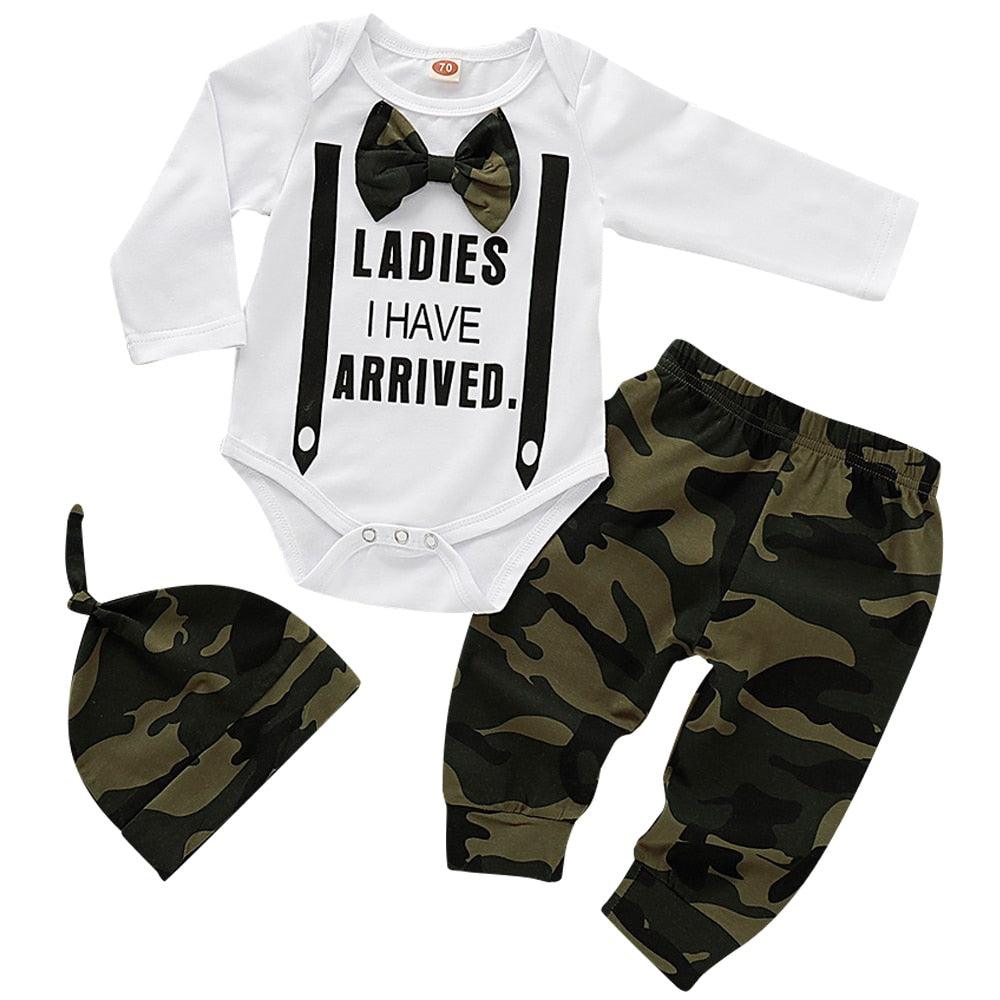 Cute 3PCS Set Newborn Baby Boy Clothes - Puritific