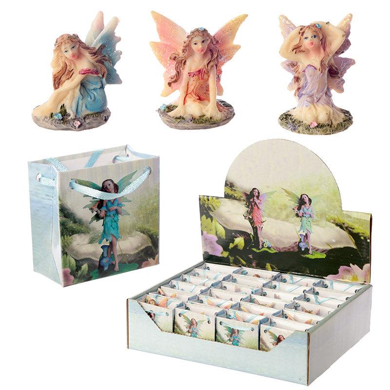 Cute Mini Flower Fairy Figurine in a Gift Bag FY287-0