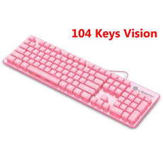 Cute Pink Wired Keyboard and Mouse Set - Puritific