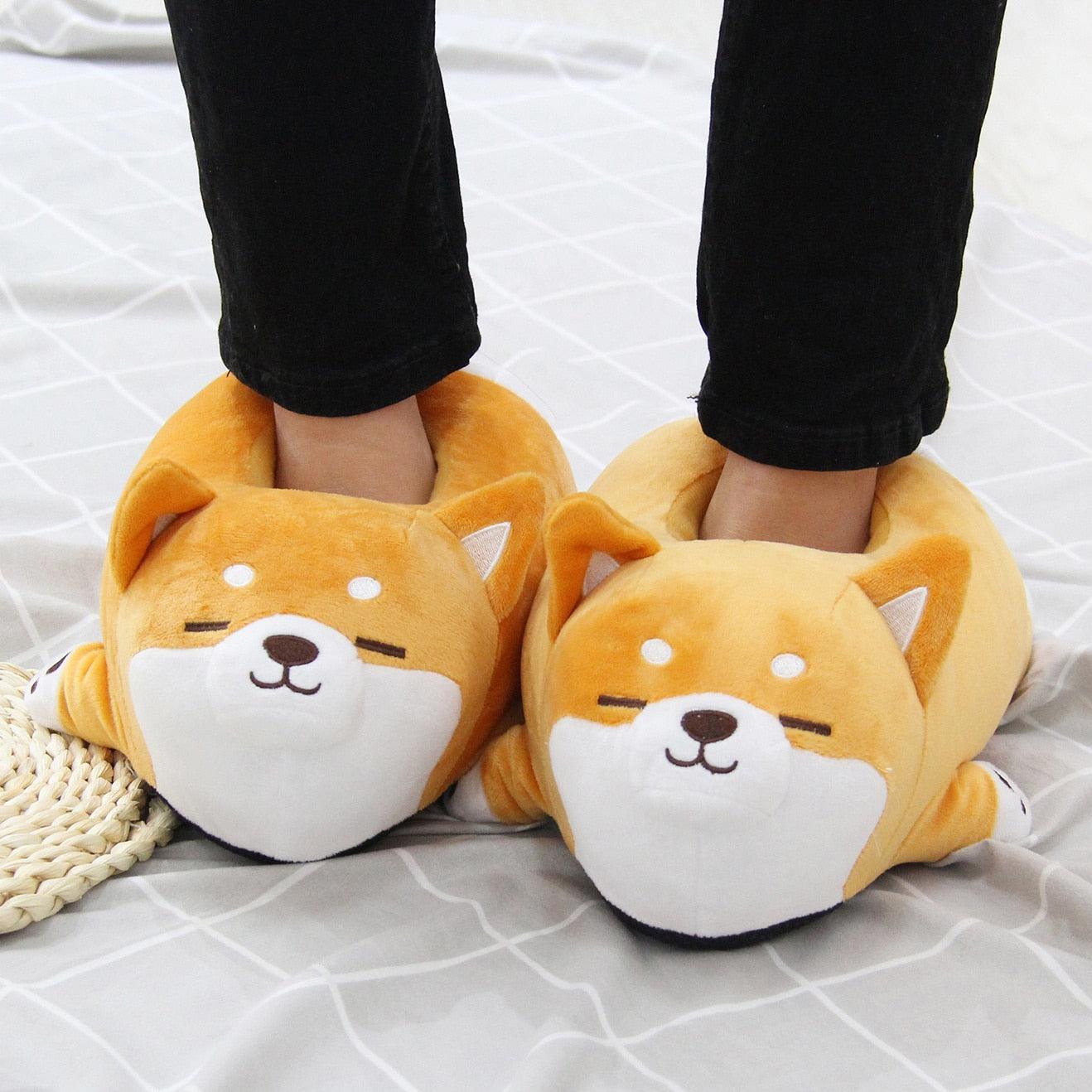 Cute Shiba Inu Dog Slippers - Puritific