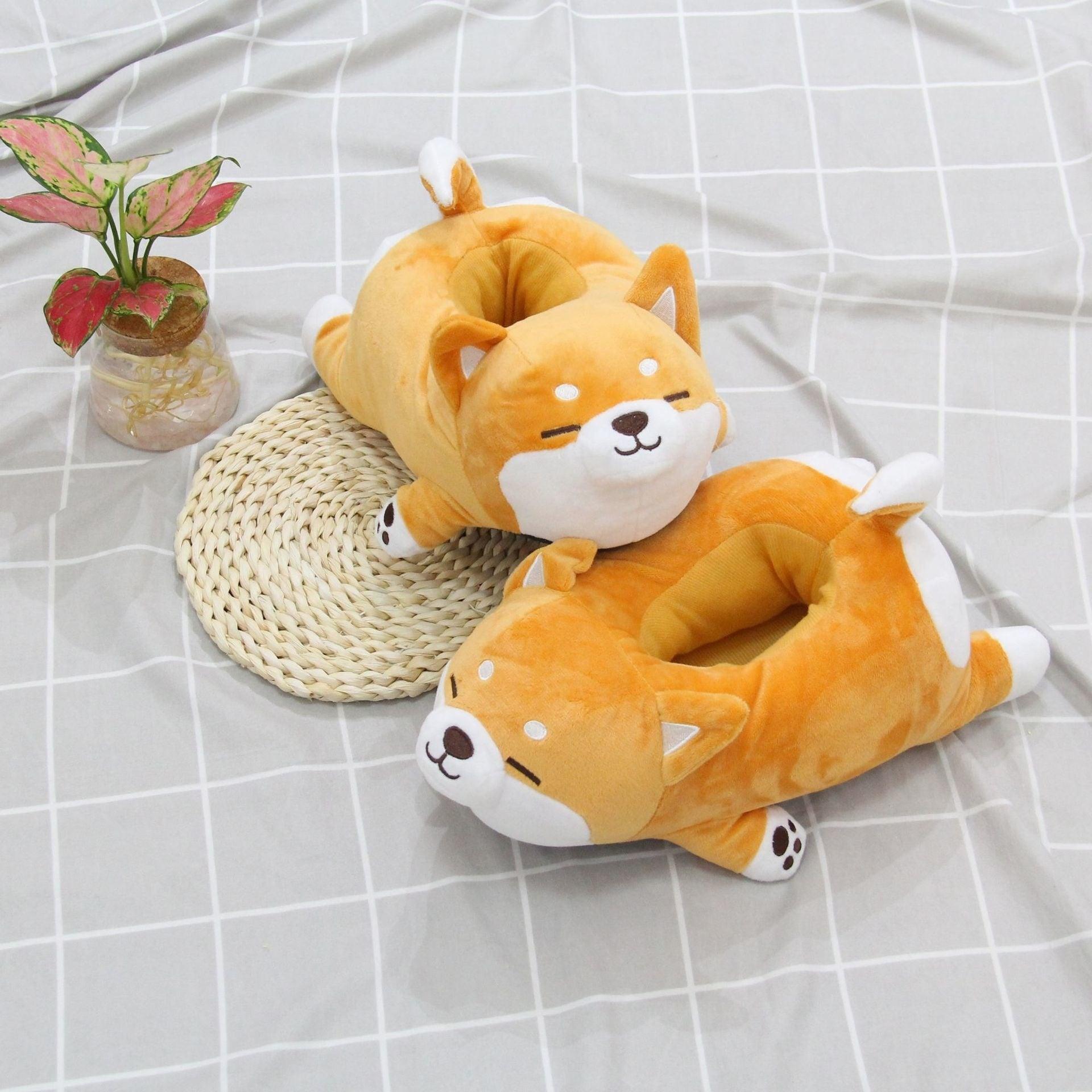 Cute Shiba Inu Dog Slippers - Puritific