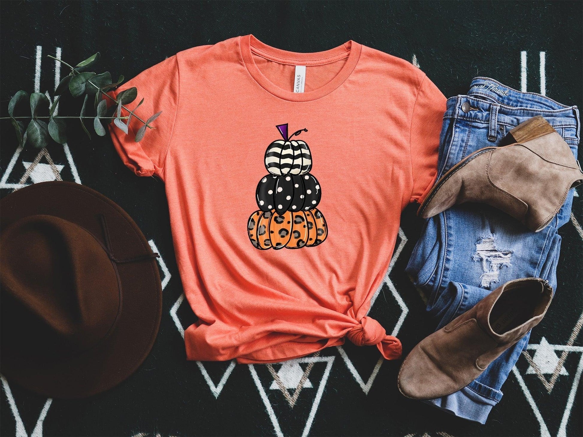 Cute Stacked Pumpkin Shirt, Pumpkin Shirt - Puritific