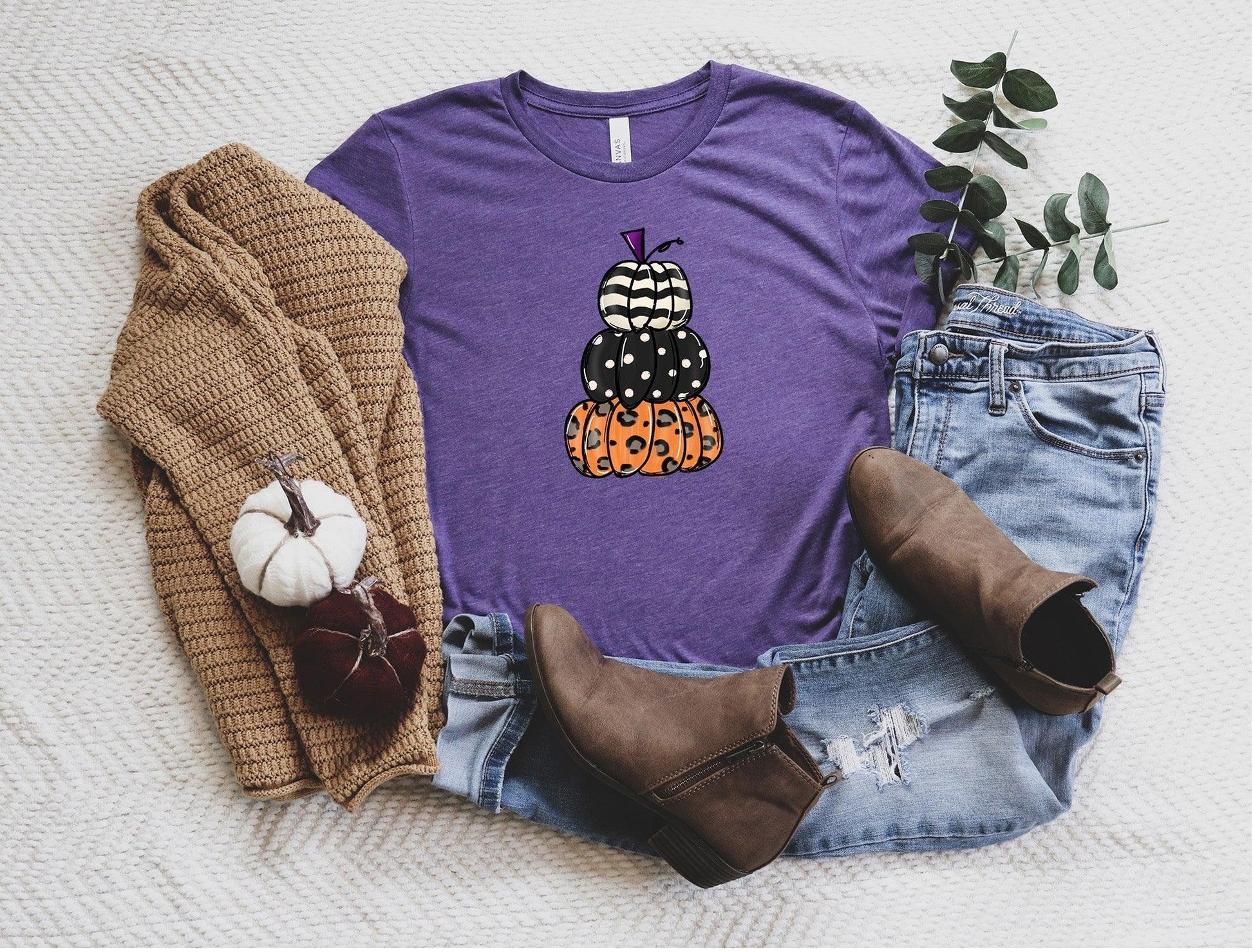 Cute Stacked Pumpkin Shirt, Pumpkin Shirt - Puritific