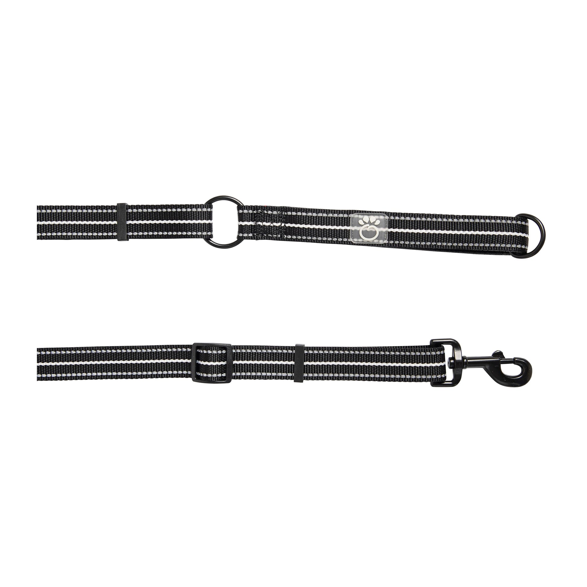 Reflective Leash - EEZY-6 - Black - Puritific