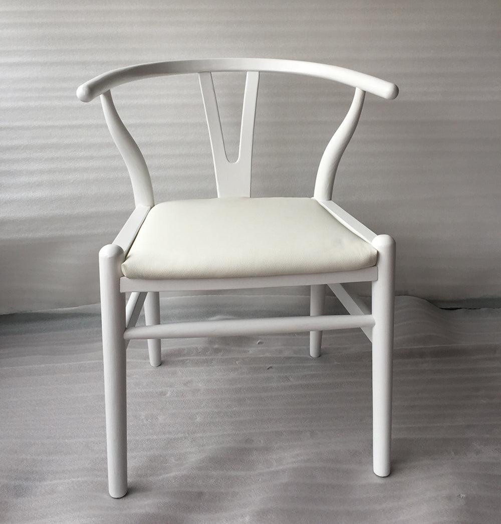 Dagmar Chair - White & White Leather-0