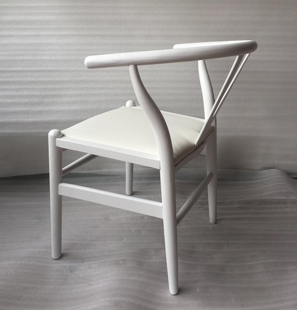 Dagmar Chair - White & White Leather-3