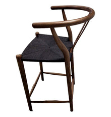 Dagmar Counter Stool - Walnut & Black Cord-2