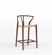 Dagmar Counter Stool - Walnut & Natural Cord-1