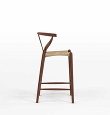 Dagmar Counter Stool - Walnut & Natural Cord-2